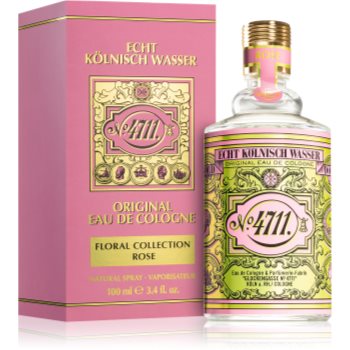 4711 Floral Collection Rose eau de cologne unisex - imagine 3